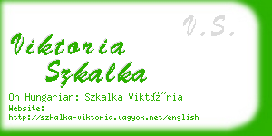 viktoria szkalka business card